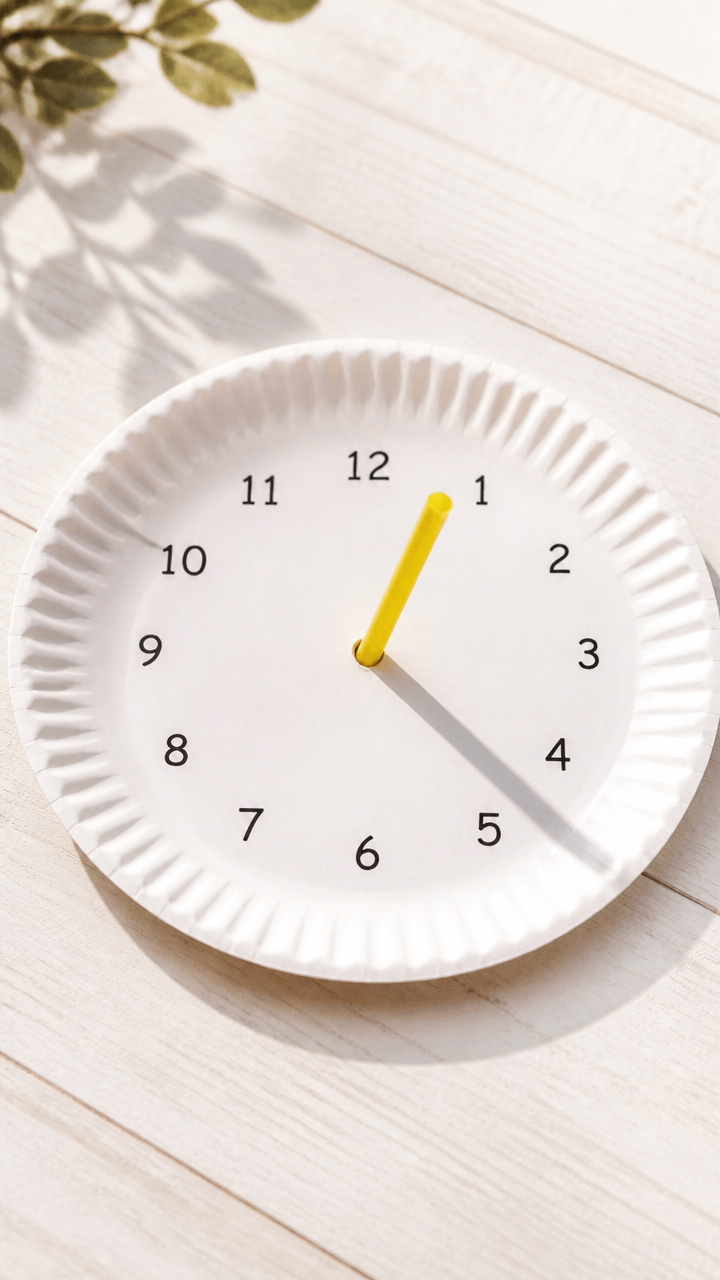 Paper Plate Sun Clock