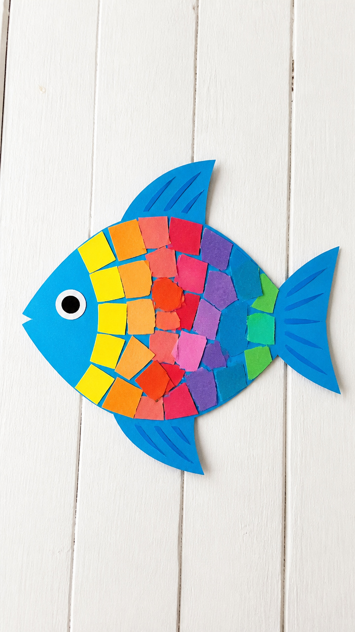 Snip-and-Paste Mosaic Fish