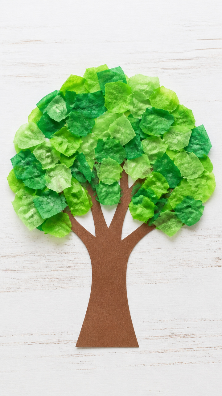 Tissue Paper Tree Canopy